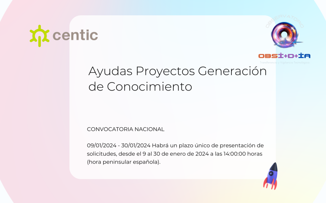 Ayudas Proyectos de Generación de Conocimiento 2023
