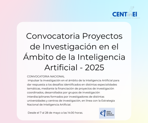 Convocatoria de ayudas a Proyectos de Investigación en Inteligencia ...